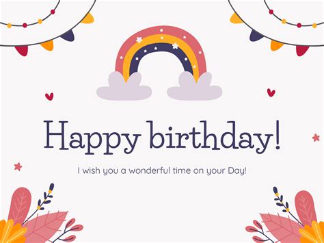 Birthday Card Ppt Template